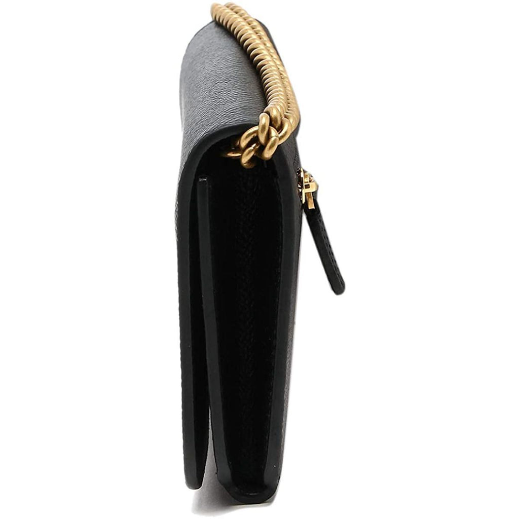 Balenciaga BB Grained Calfskin Wallet On Chain Black 601392 at_Queen_Bee_of_Beverly_Hills