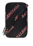 Balenciaga Black Calfskin Leather Sport Print Phone Holder Bag available at Queen Bee of Beverly Hills