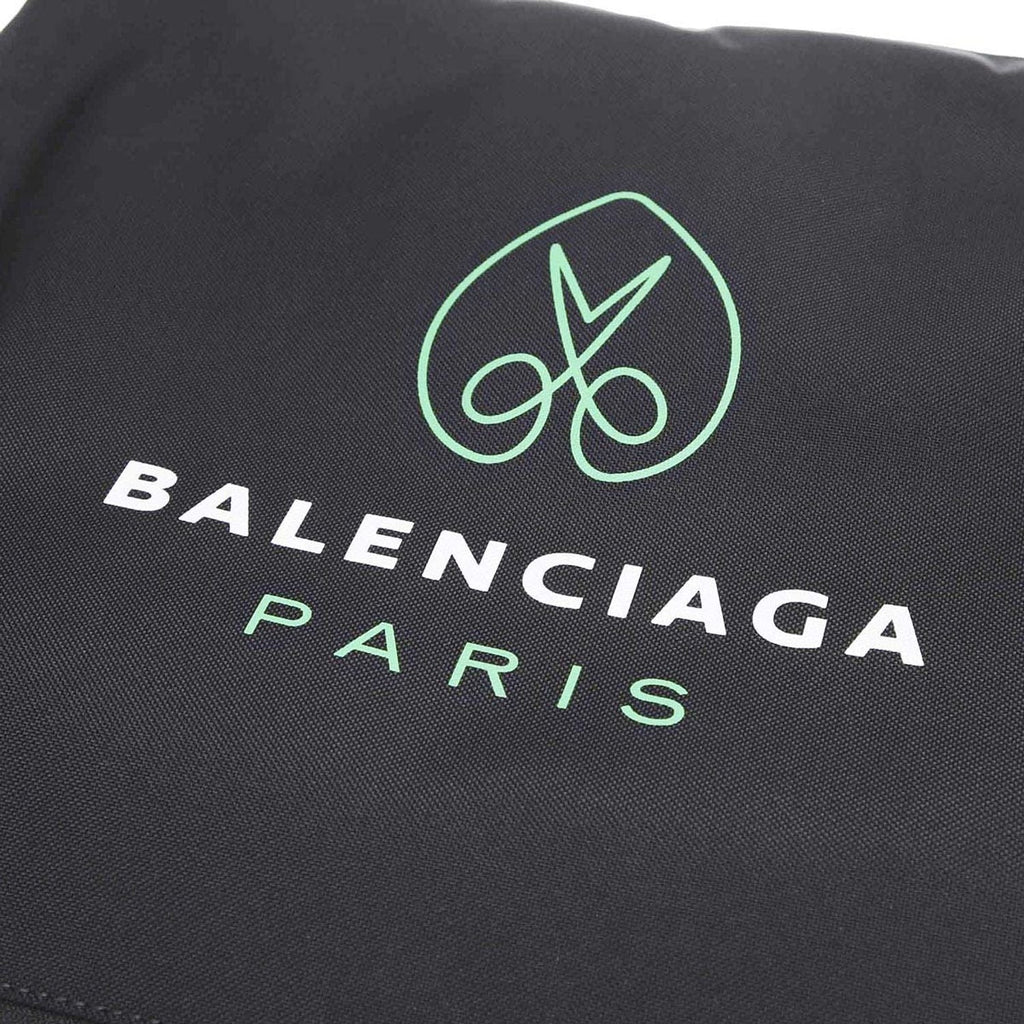 Balenciaga Black Recycled Nylon Messenger Tote 658177 at_Queen_Bee_of_Beverly_Hills