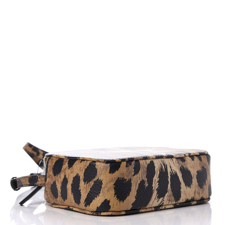 Balenciaga Calfskin Logo Printed Leopard XS Everyday Camera Bag available at Queen Bee of Beverly Hills
