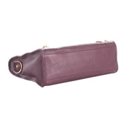 Balenciaga City Prune Purple Goat Leather Small Shoulder Bag available at Queen Bee of Beverly Hills