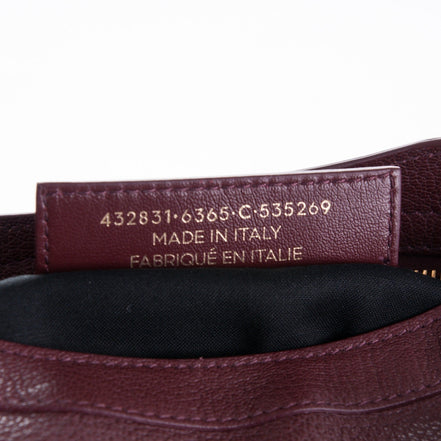 Balenciaga City Prune Purple Goat Leather Small Shoulder Bag available at Queen Bee of Beverly Hills