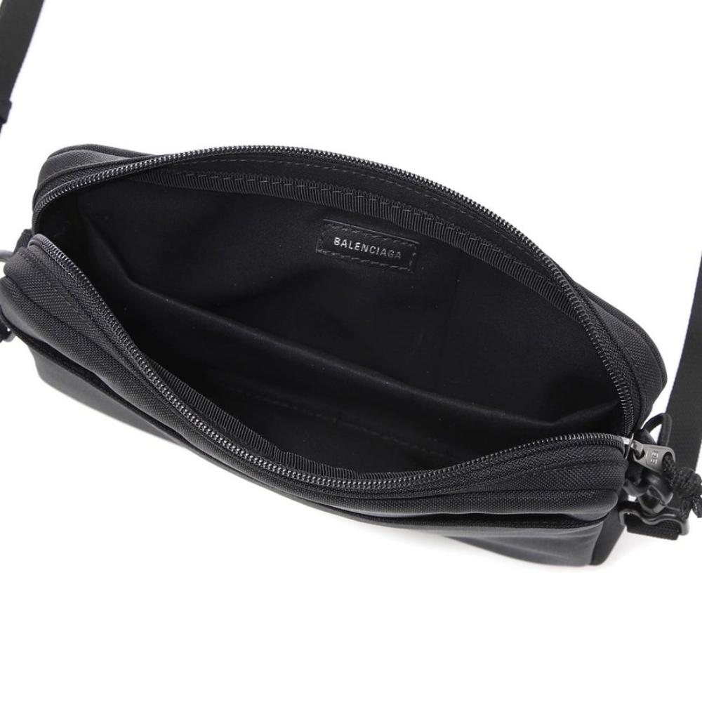 Balenciaga Explorer Black Nylon Tablet Holder Shoulder Bag 618377 at_Queen_Bee_of_Beverly_Hills