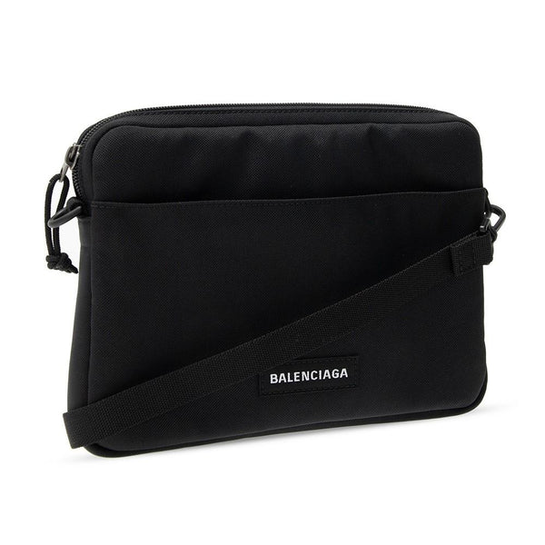 Balenciaga Explorer Black Nylon Tablet Holder Shoulder Bag 618377 ...