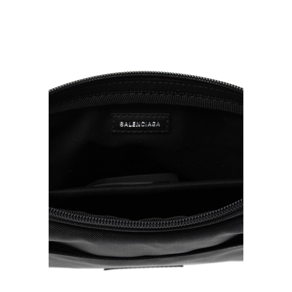 Balenciaga Explorer Black Nylon Tablet Holder Shoulder Bag 618377 at_Queen_Bee_of_Beverly_Hills
