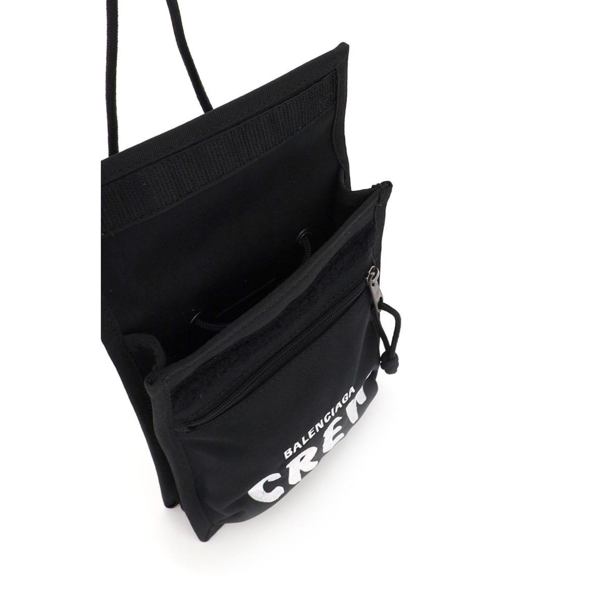 Balenciaga Explorer Pouch Crew Embroidery available at Queen Bee of Beverly Hills