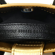 Balenciaga Gold Calfskin Leather Shopper Cross Body Bag available at Queen Bee of Beverly Hills