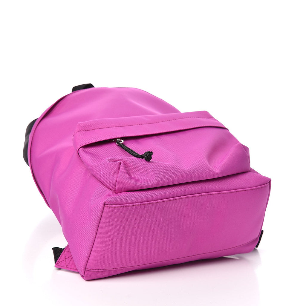 BALENCIAGA Nylon Wheel Logo Bucket Bag XS Pink 1051922