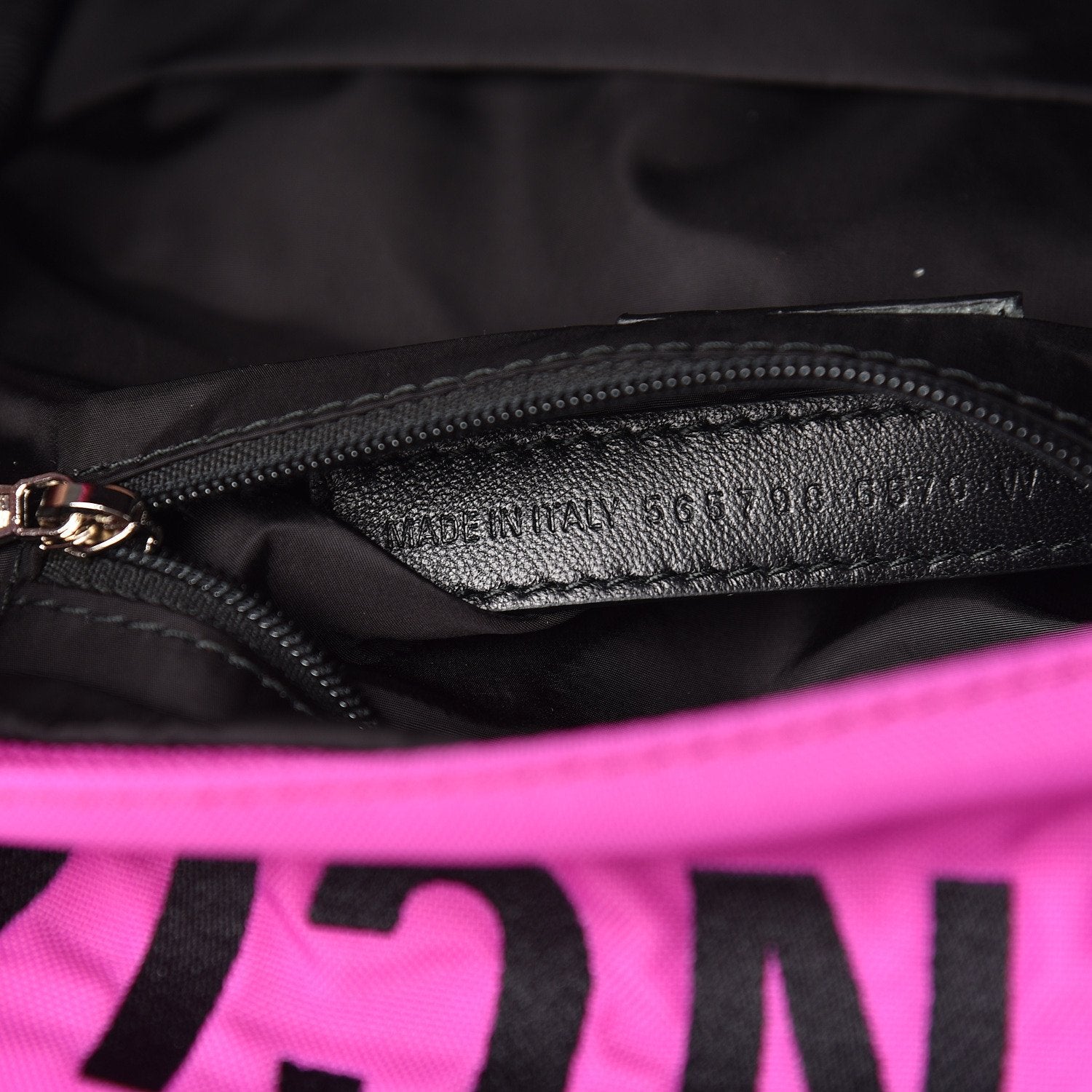 Balenciaga Logo Embroidered Sport Nylon Pink Backpack 565798 at_Queen_Bee_of_Beverly_Hills