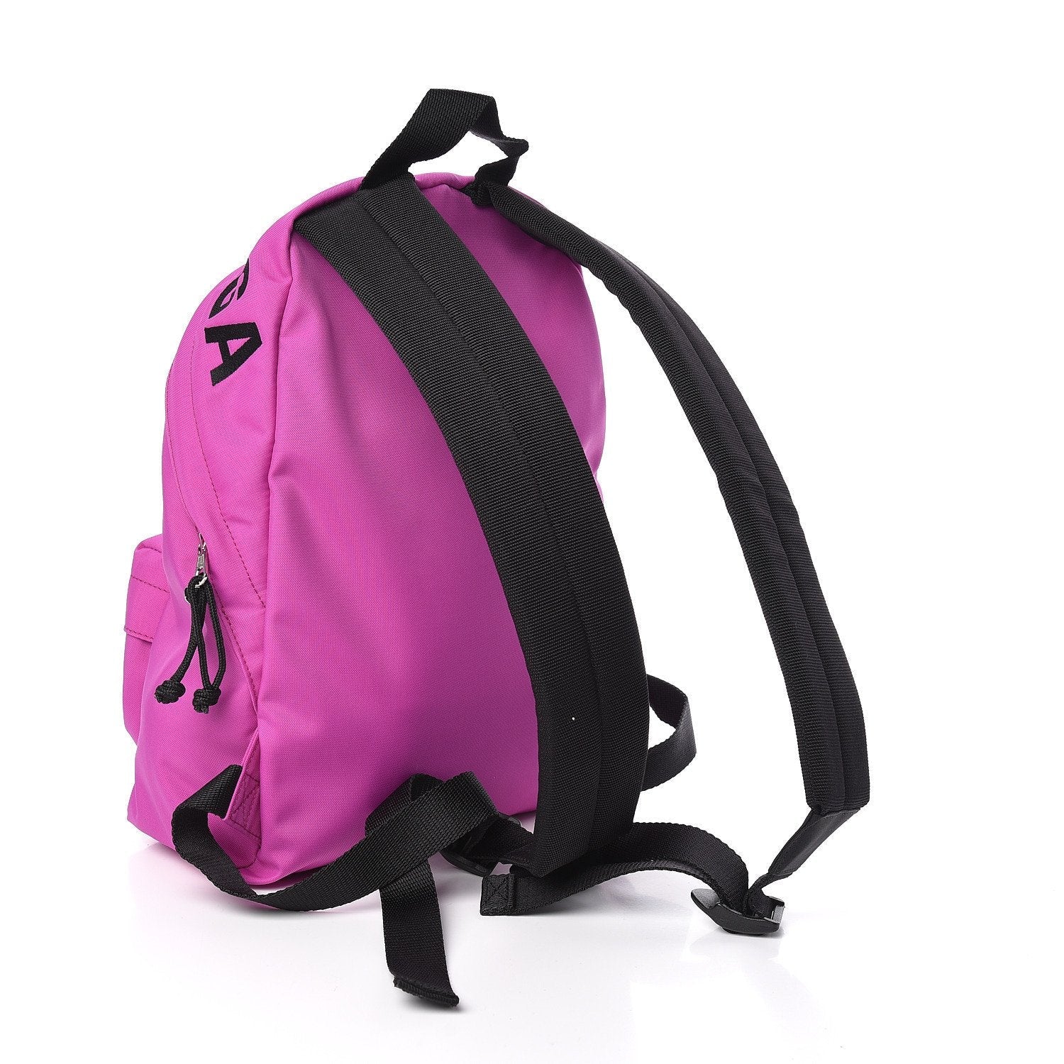 Balenciaga Logo Wheel Sport Nylon Pink Backpack available at Queen Bee of Beverly Hills
