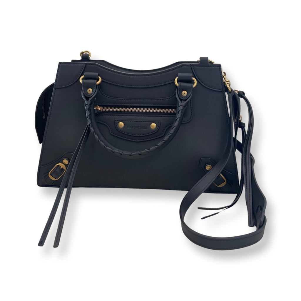 Balenciaga Neo Classic City Small Black Smooth Calfskin Bag at_Queen_Bee_of_Beverly_Hills