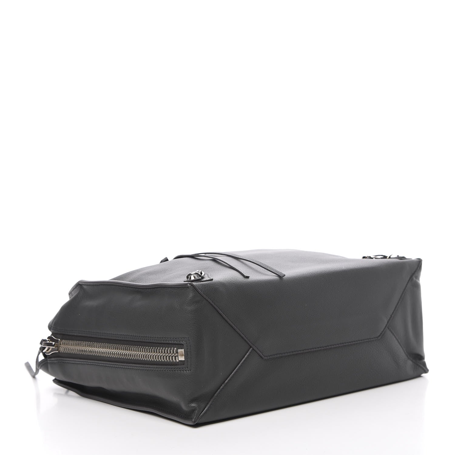 Balenciaga Papier Grey Leather Satchel Handbag 432596 available at Queen Bee of Beverly Hills