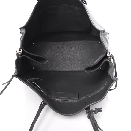 Balenciaga Papier Grey Leather Satchel Handbag 432596 available at Queen Bee of Beverly Hills