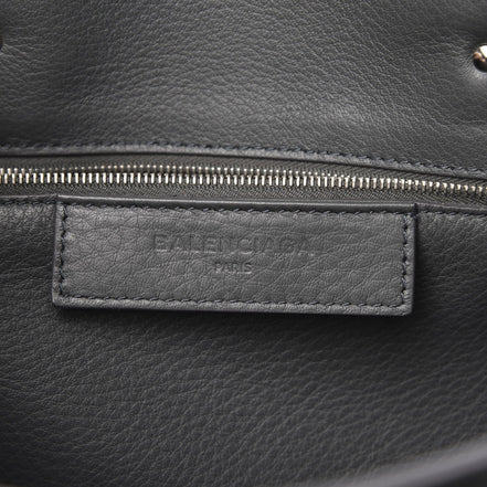 Balenciaga Papier Grey Leather Satchel Handbag 432596 available at Queen Bee of Beverly Hills