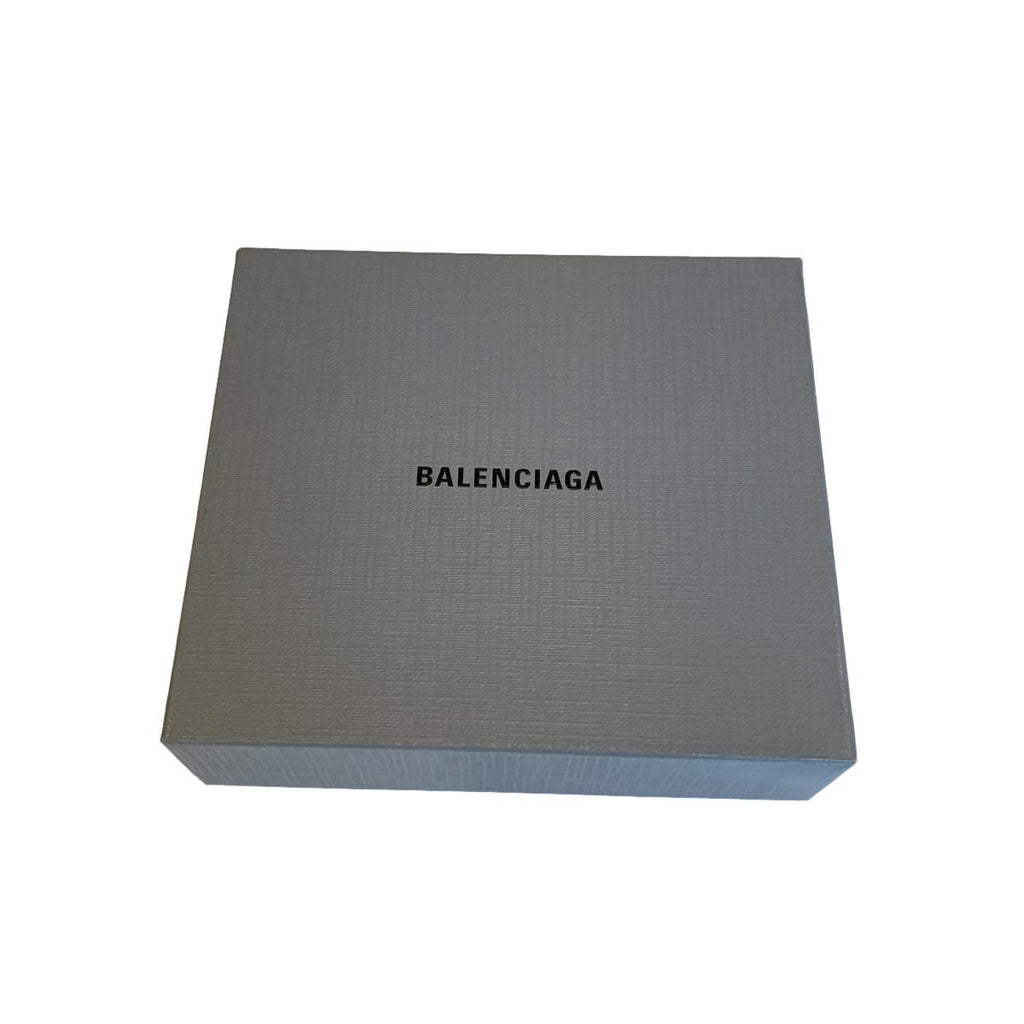 Balenciaga Silver-tone Logo Engraved Bangle Cuff 582421 at_Queen_Bee_of_Beverly_Hills