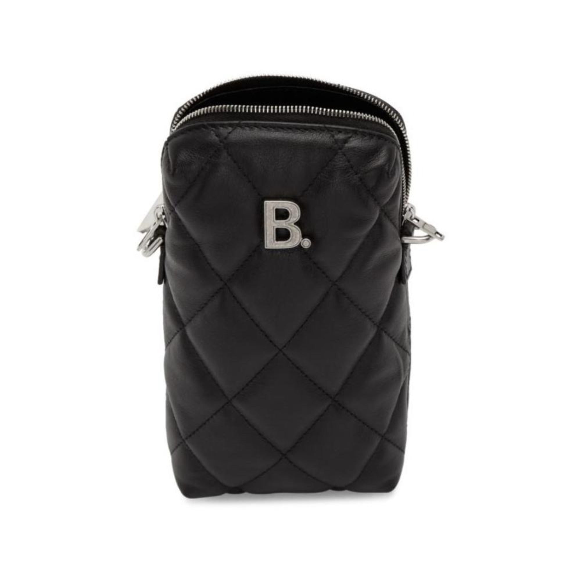 Balenciaga Touch Black Nappa Leather Quilted Puffy Bag available at Queen Bee of Beverly Hills