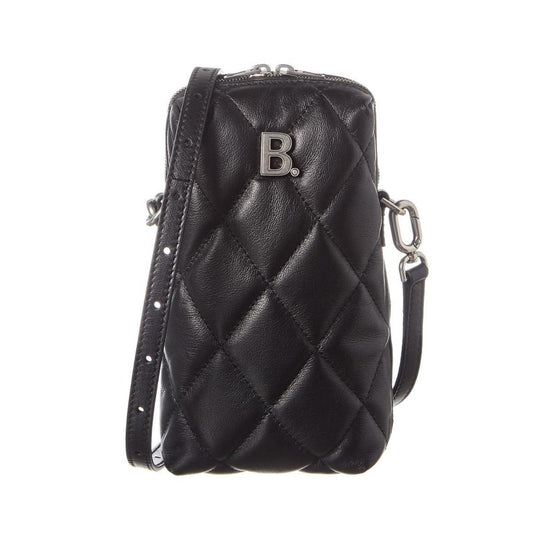 Balenciaga Touch Black Nappa Leather Quilted Puffy Bag available at Queen Bee of Beverly Hills