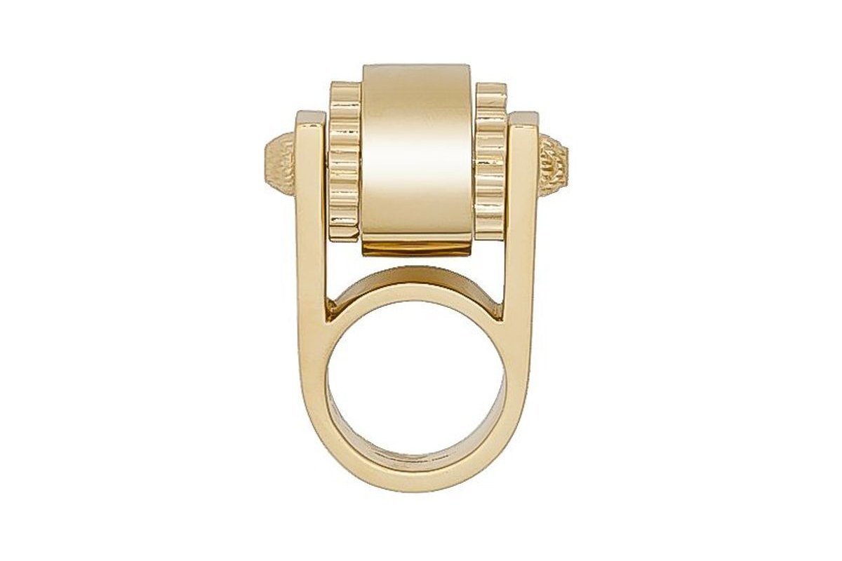 Balenciaga Women's Large Luxury Gold Ring Size: 6 328005 at_Queen_Bee_of_Beverly_Hills