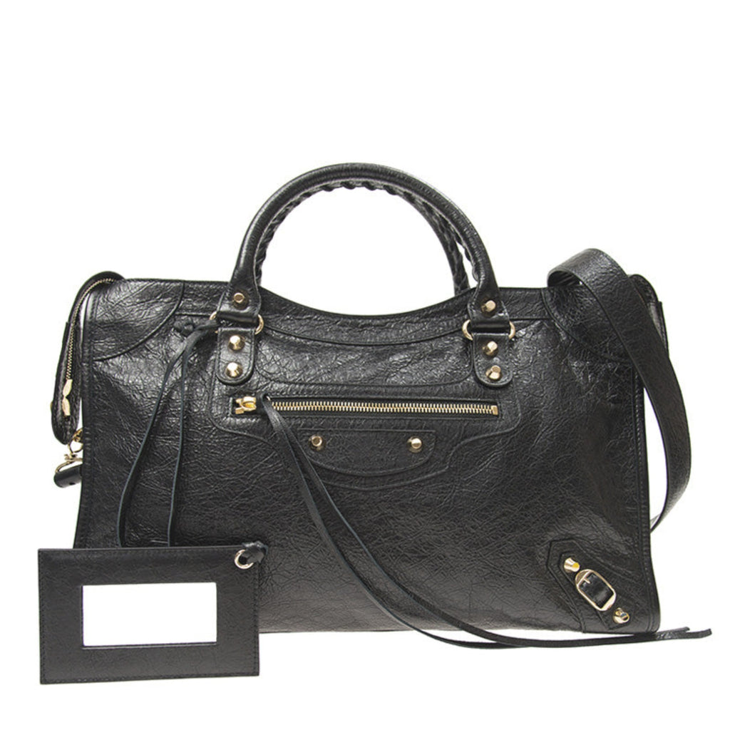 Balenciaga Classic City Bag Medium Black in Lambskin Leather with  Silver-tone - US