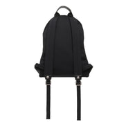 Balmain B-Back Black Nylon White Logo Backpack available at Queen Bee of Beverly Hills