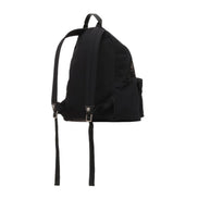 Balmain B-Back Black Nylon White Logo Backpack available at Queen Bee of Beverly Hills