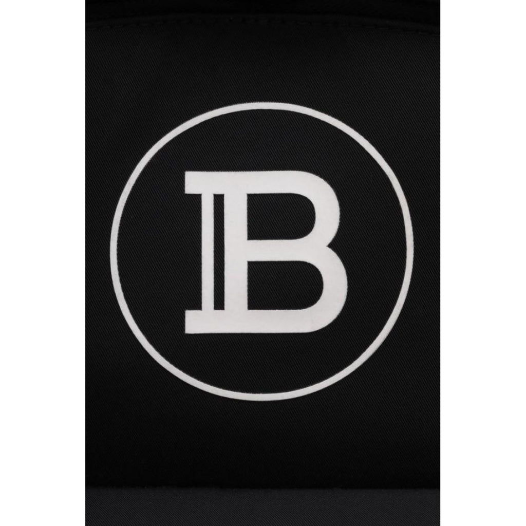 Balmain B-Back Black Nylon White Logo Backpack at_Queen_Bee_of_Beverly_Hills