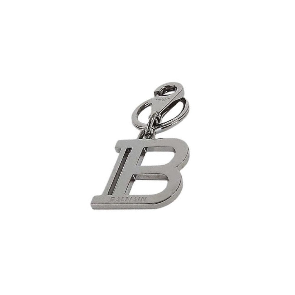 Balmain B-Keyring Silver-tone Metal Keychain TN4J001M – Queen Bee of  Beverly Hills