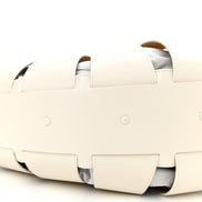 Bottega Veneta The Shell Bag Frost White French Calfskin available at Queen Bee of Beverly Hills