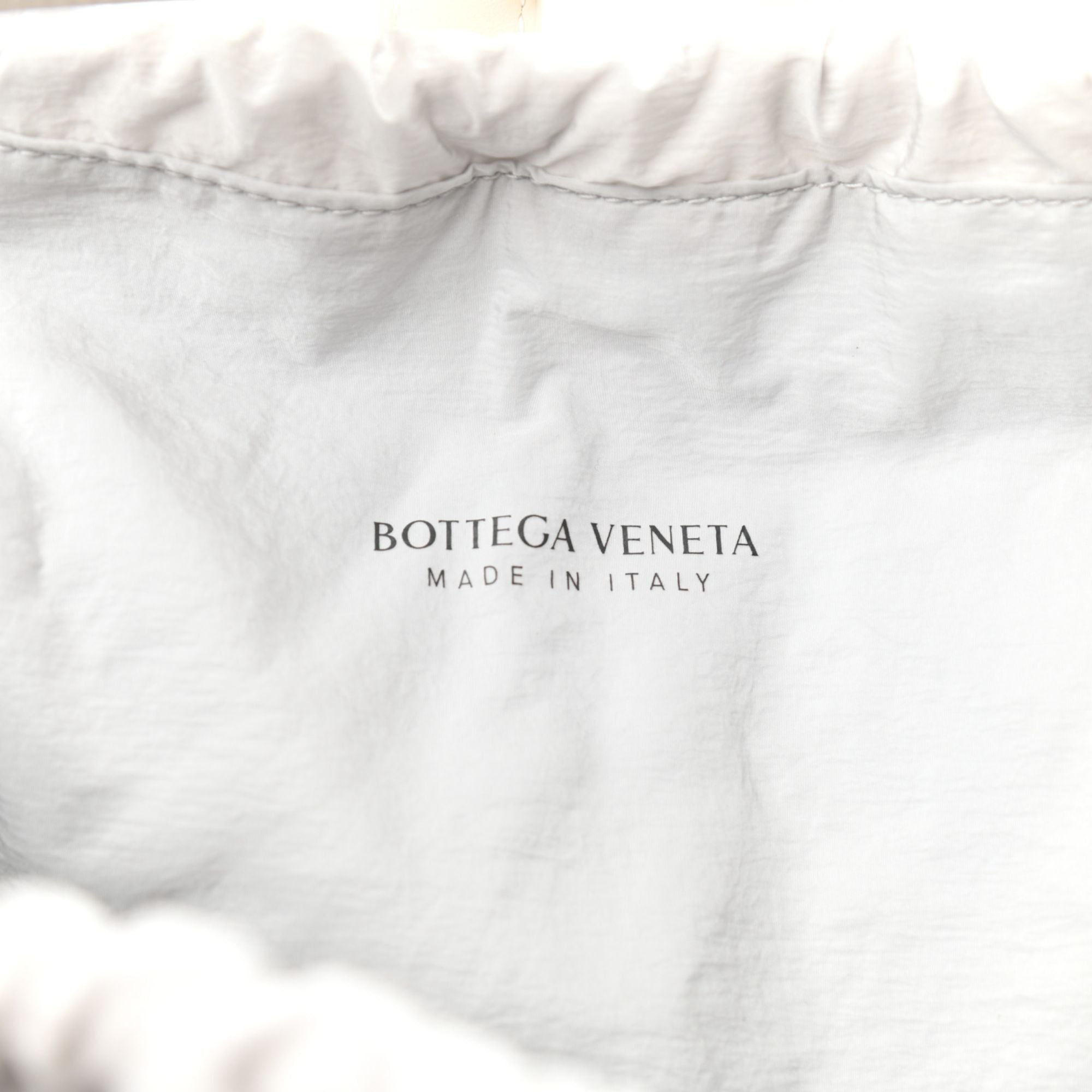 Bottega Veneta The Shell Bag Frost White French Calfskin available at Queen Bee of Beverly Hills