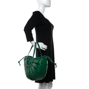 Bottega Veneta The Shell Bag Racing Green French Calfskin available at Queen Bee of Beverly Hills