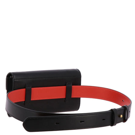 Christian Louboutin Elisa Black Paris Convertible Shoulder Belt Bag available at Queen Bee of Beverly Hills
