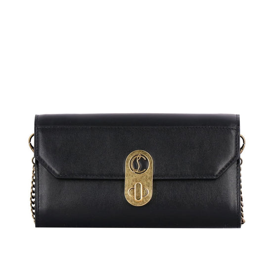 Christian Louboutin Elisa Black Paris Convertible Shoulder Belt Bag available at Queen Bee of Beverly Hills