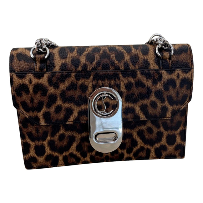 Christian Louboutin Elisa Calf Empire Leopard Bag available at Queen Bee of Beverly Hills