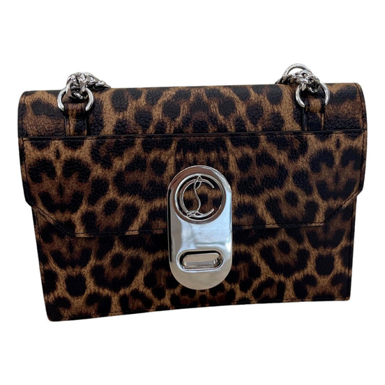 Christian Louboutin Elisa Calf Empire Leopard Bag available at Queen Bee of Beverly Hills