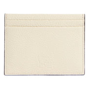 Christian Louboutin Kios Loubisky Spike Snow Leather Card Holder available at Queen Bee of Beverly Hills