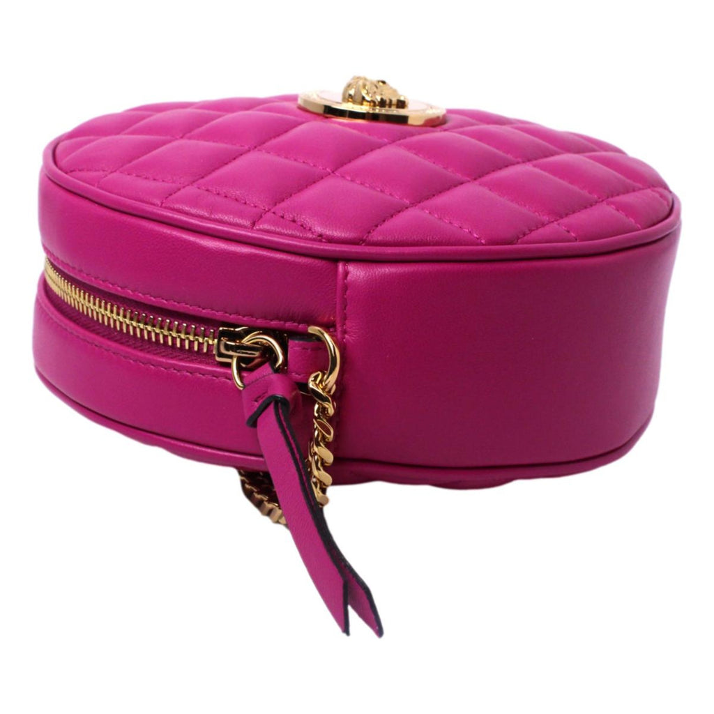 Versace La Medusa Pink Nylon Drawstring Shoulder Bag 1002875 – Queen Bee of  Beverly Hills
