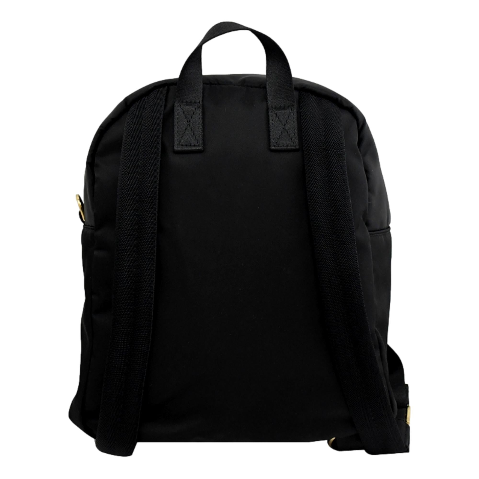 Fendi Baguette Logo Black Nylon Backpack 8BZ048 at_Queen_Bee_of_Beverly_Hills