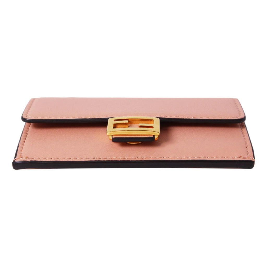 Fendi Baguette Hot Pink Stripe Leather Card Holder Wallet 8M0423 – Queen  Bee of Beverly Hills