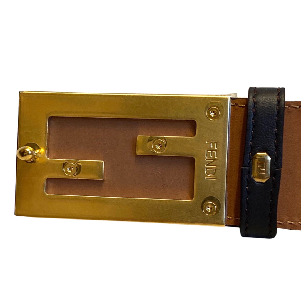 LUXURY ITALIAN CALF LEATHER BELT BROWN