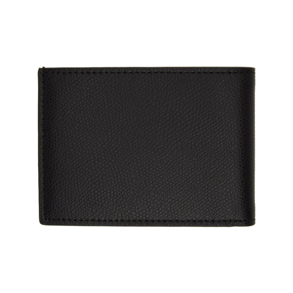 Fendi Bugs Gold Corner Black Pebbled Leather Bifold ID Wallet 7M0303 at_Queen_Bee_of_Beverly_Hills