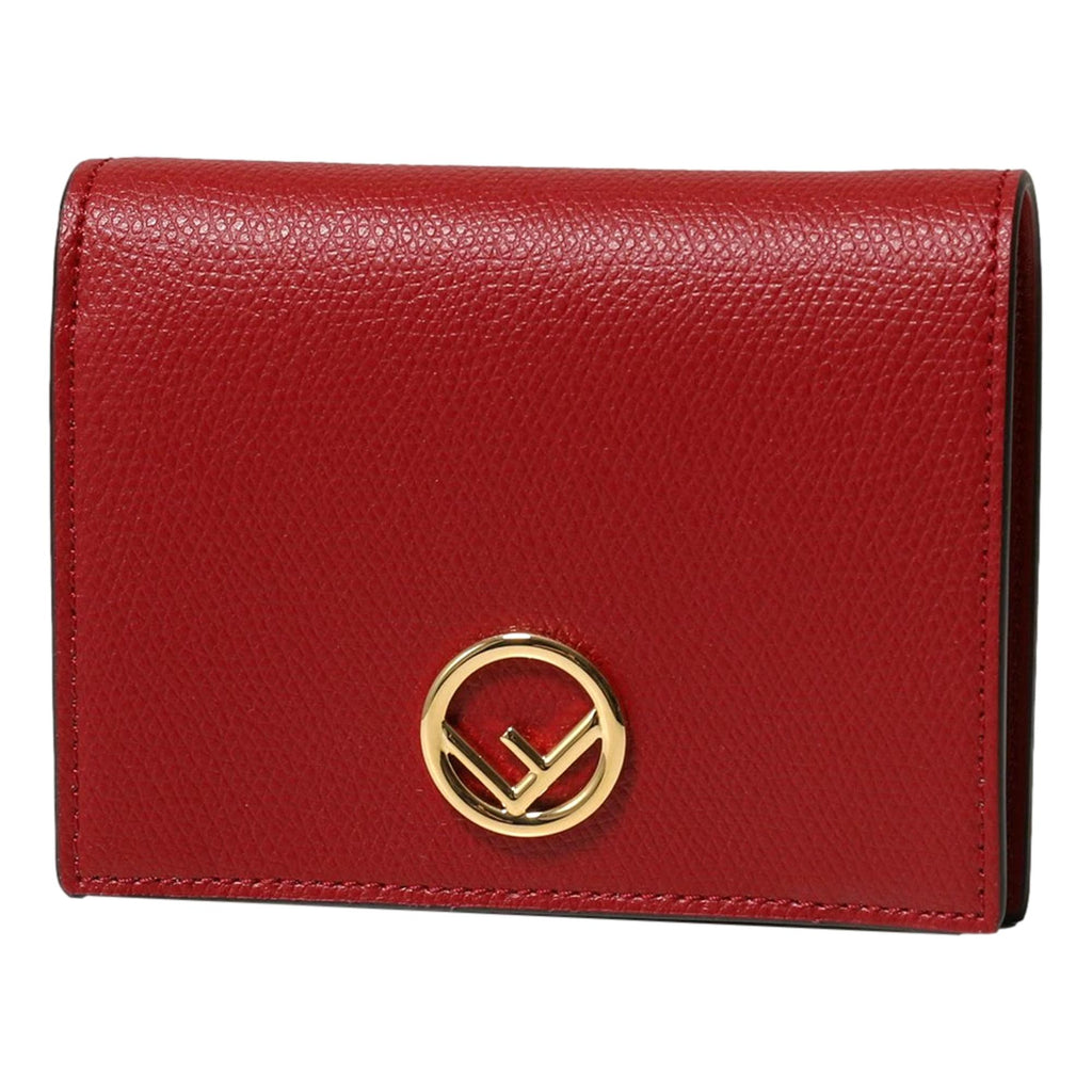 Fendi Calf Leather F Logo Barola Red Leather Small Wallet – Queen Bee of  Beverly Hills