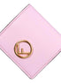 Fendi Calf Leather F logo Lavanda Pink Leather Coin available at Queen Bee of Beverly Hills
