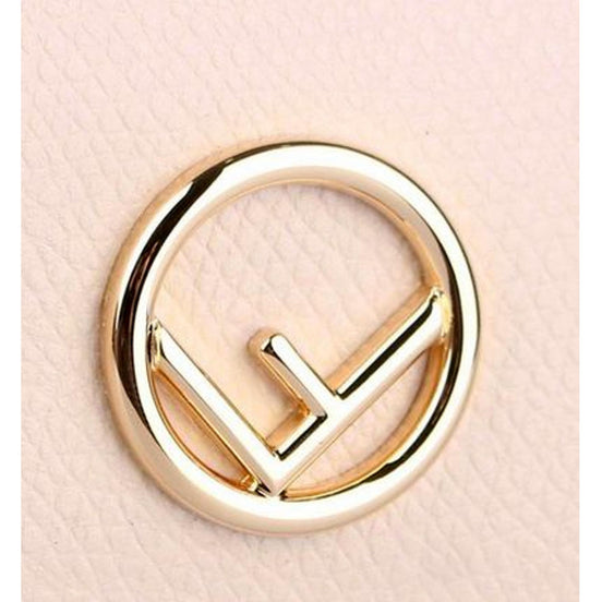 Fendi Calf Leather F Logo Poudre Pink Leather Coin Case available at Queen Bee of Beverly Hills