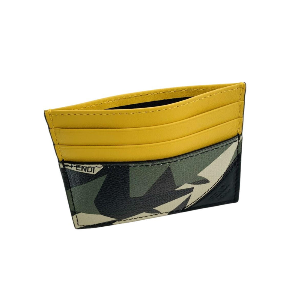 Fendi Bag Bugs Leather Cardholder in Black for Men