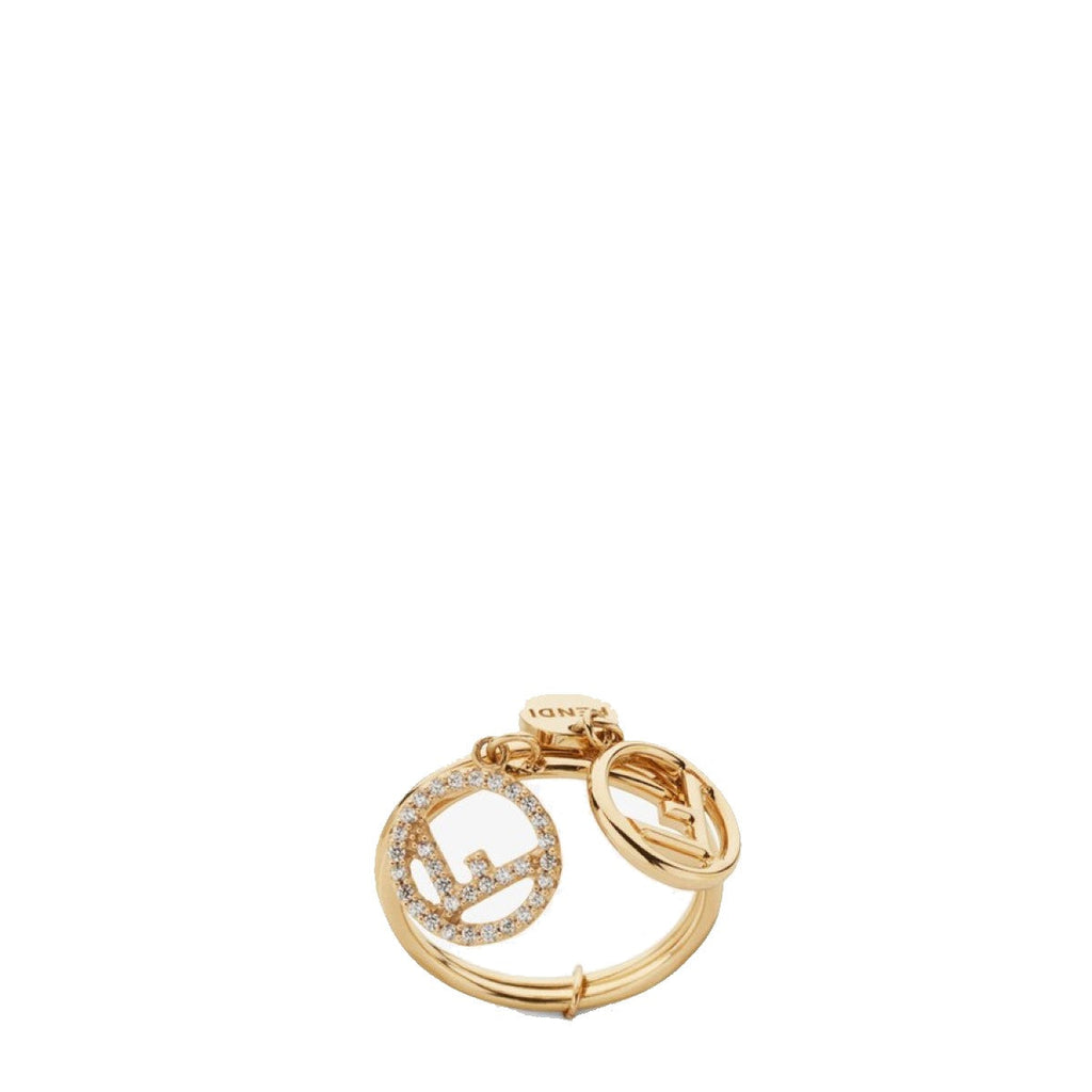 Fendi F is Fendi Soft Gold and Crystal Ring Large 8AG737 at_Queen_Bee_of_Beverly_Hills