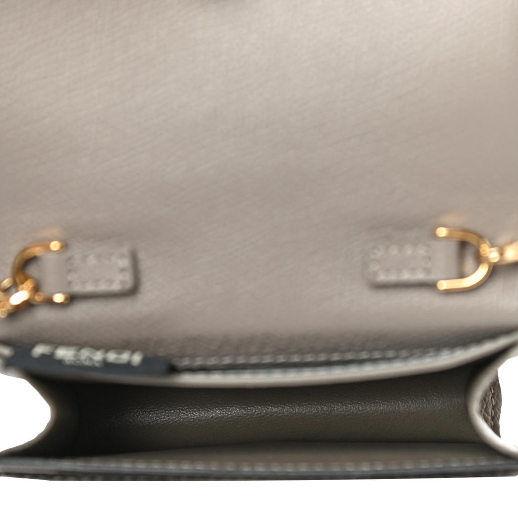 Fendi F is Fendi Tortora Grey Leather Mini Chain Wallet Bag 8M0408 – ZAK  BAGS ©️