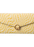 Fendi F is Fendi Yellow Leather Vertigo Print Long Wallet available at Queen Bee of Beverly Hills