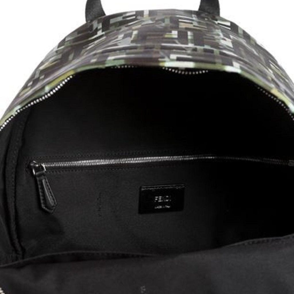 Fendi FF Multicolor FF Camouflage Backpack 8BT298 at_Queen_Bee_of_Beverly_Hills