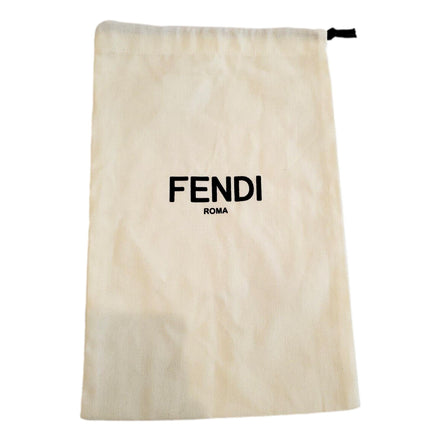 Fendi FF Print Nero and Bianco Knitted Wool Scarf available at Queen Bee of Beverly Hills