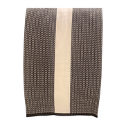 Fendi FF Print Nero and Bianco Knitted Wool Scarf available at Queen Bee of Beverly Hills